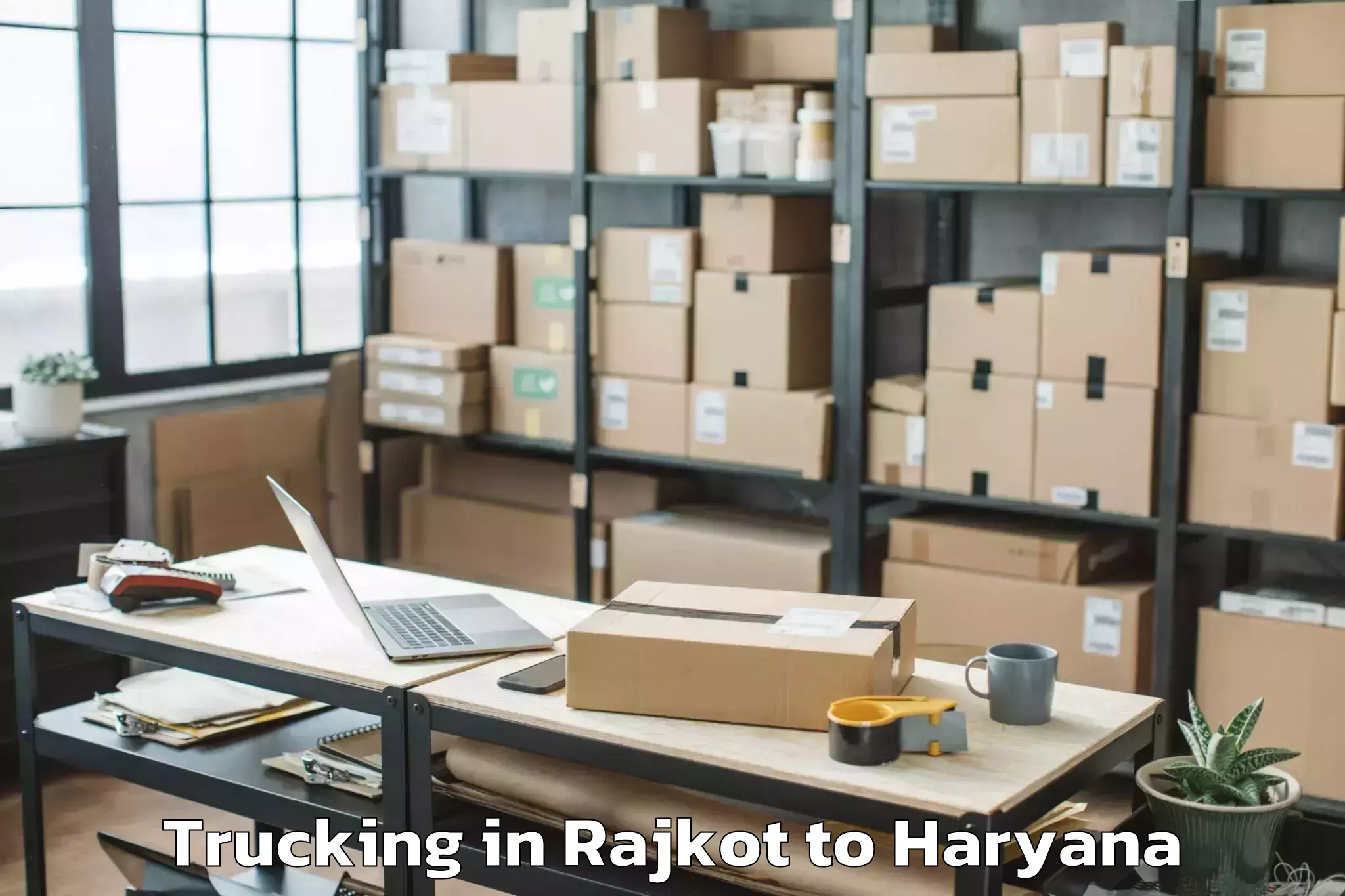 Easy Rajkot to Sikanderpur Trucking Booking